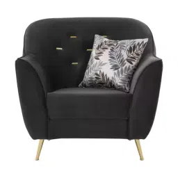 Urban Living Grey Izmir Decadence 1 Seater Sofa-picture-12