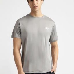 Reebok Grey Regular Fit Sports T-Shirt-image-90