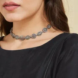 Fabindia Silver Short Necklace-picture-9