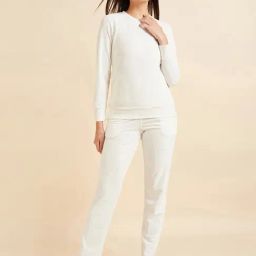 Sweet Dreams Off-White Printed Track Suit-image-8