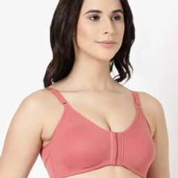 BLOSSOM Pink Full Coverage Front Open Bra image 3