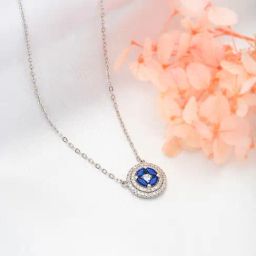 Silberry 92.5 Sterling Silver Crystallex Necklace-image-8