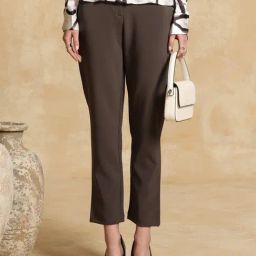 KAZO Grey Formal Trousers-image-81