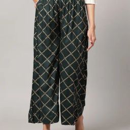 Kryptic Green & Gold Printed Lounge Pants-picture-43