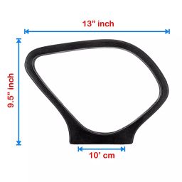 RW REST WELL Polypropylene Size  Medium Black Rectangular Chair Handle 1 Piece Each image 2