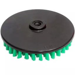 BuffKing 17.78 cm (7 Inch) Cleaning Disc Pad Brush Green with Soft Bristles for Polishers and M14 Angle Grinder-15