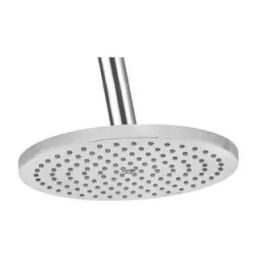 Hindware 121 mm Round Brass Silver Wall Mount Overhead Rain Shower F160044-image-107