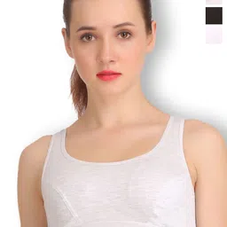 SELFCARE Pack Of 3 Full Coverage Non Padded Activewear Workout Bra - All Day Comfort-image-80