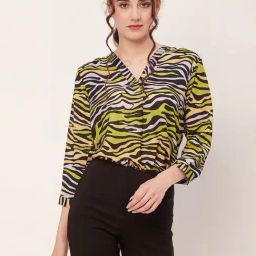 Moomaya Multicolor Animal Print Shirt-image-73