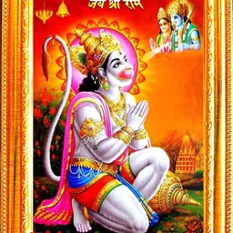 SUNINOW Gold-Toned & Pink Hanuman Ji Religious Wooden Photo Frames-image-49