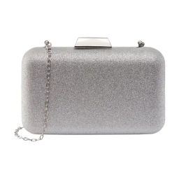 Lino Perros Silver Shimmer Medium Clutch-25