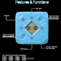 PORTRONICS Countdown Timer (Por 653, Blue) image 4
