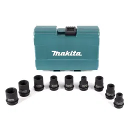 Makita 9pc Metric Impact Socket B-66232-44