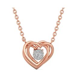 Joyalukkas 18 Kt Gold & Diamond Pendant with Chain-image-10