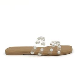CAI Embellished Open Toe Flats image 2