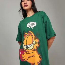 Bewakoof Green Printed T-Shirt-image-24