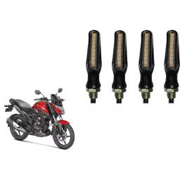 Cartronics Sleek Pencil Type Yellow LED Indicator for Honda XBlade (Pack of 4 Pcs)-38