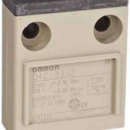 Omron D4C-3332 (Inrush Current NC: 20 A, NO: 10 A Operating Force 17.65 N) General Purpose Vertical-37