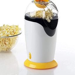 Harions Aluminum Popcorn Machine and Big Home Use Electric Big Popcorn Machine Popcorn Maker Making Machine Automatic Popcorn Machine Household Instant Popcorn Maker Stylish Design [1200W, Yellow] image 4