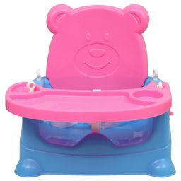 Goyal's 6 in 1 Multipurpose Booster Seat Swing Kids Feeding High Chair with Long Hook Ropes - Blue Pink-9