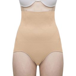 Fabme Women's Skin No Roll Down Tummy Panty - Beige-image-17