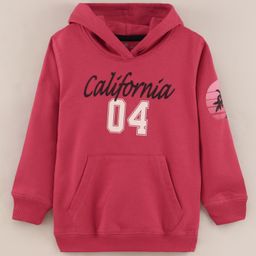 Doreme Full Sleeves Knit Sweatshirt Placement Print- Pink-image-81