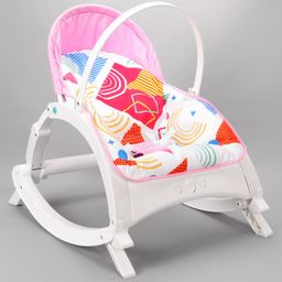 Newborn to Toddler Portable Baby Rocker With Music & Vibration - Pink-11