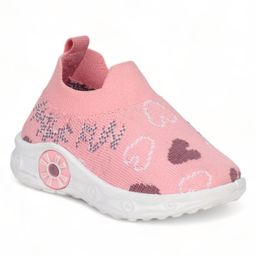 Lil Lollipop Heart Designed Soft Infant Musical Shoes - Pink-image-16