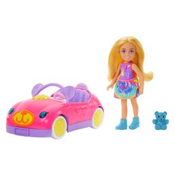 Barbie Chelsea Doll & Toy Car Set with Teddy Bear Pink - Height 8.2 cm ( Colors and Decorations May Vary )-image-35
