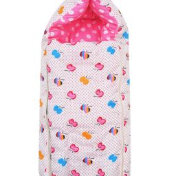 RRC 3 in 1 Convenient Soft Cotton Portable& Cozy Baby Sleeping Bag For New Born Baby - Pink-image-31