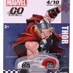 Marvel Go Single Knight Thor Toy Car - Grey & Red-19