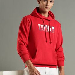 Tommy Hilfiger Men Brand Logo Printed Hooded Cotton Sweatshirt-picture-46