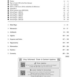 Oswaal Books CDS (Combined Defence Services) Chapter-wise & Topic-wise 12 Years' Solved Papers 2014-2025 (I) | Elementary Mathematics | For 2025 Exam - English image 2