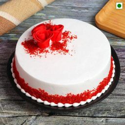 Eggless Fondant Rose Cake-image-24