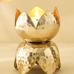 Home Centre Gold-Toned Candle Holder-image-53