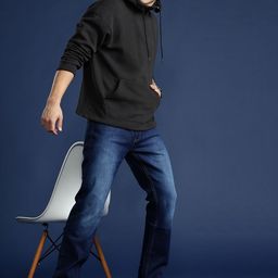 Mast & Harbour Drop Shoulder Sleeves Hooded Sweatshirt-image-28