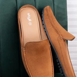 Styli Men's Tan Mule Shoes-image-14