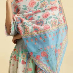W Multicolored Printed Dupatta image 3