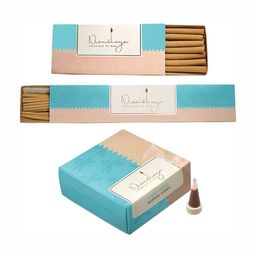 Nirmalaya 100-Pcs Brown & Blue Forest Wood Incense Combo Pack-picture-9