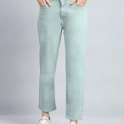 Monte Carlo Blue Cotton Blend Solid Jeans-picture-43