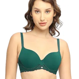 Soie Green Under-Wired Medium Coverage T-Shirt Bra image 1