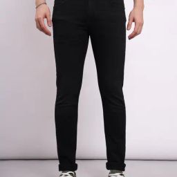 Lee Bruce Black Skinny Fit Lightly Washed Jeans-picture-6