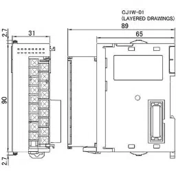 Omron Programmable Controller CJ1/CJ1M Transistor Output Unit, CJ1W-OD211 image 2