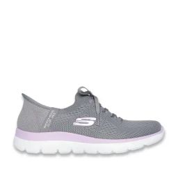 Skechers Women's SUMMITS-NEW DAILY Grey Sneakers-image-73
