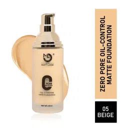 Matt Look Zero Pore Oil-Control Full Coverage Matte Foundation 05 Beige - 45 ml image 1