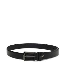 Van Heusen Black Leather Textured Waist Belt-image-98