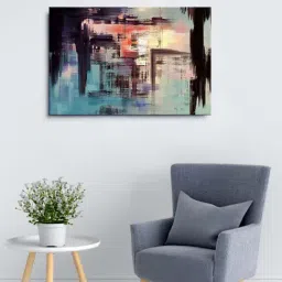 999store Multicolor Abstract Multi Framed Canvas Painting-11