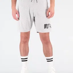 New Balance Light Grey Printed Regular Fit Sports Shorts-image-54