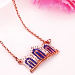 GIVA 92.5 Sterling Silver Gates to Taj Necklace for Women-picture-6