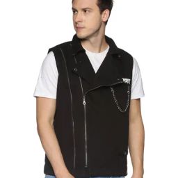 Kultprit Black Slim Fit Jacket-image-34